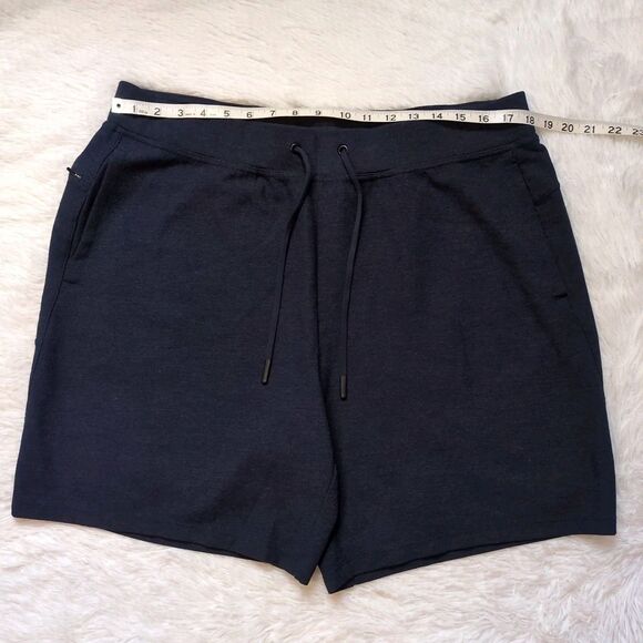 RVCA Cable Waffle Shorts Navy Blue Knit Mens XL - Picture 5 of 10